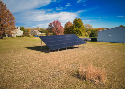 8.2 kW Residential Ground Mount Solar Installation in Leavenworth, Kansas